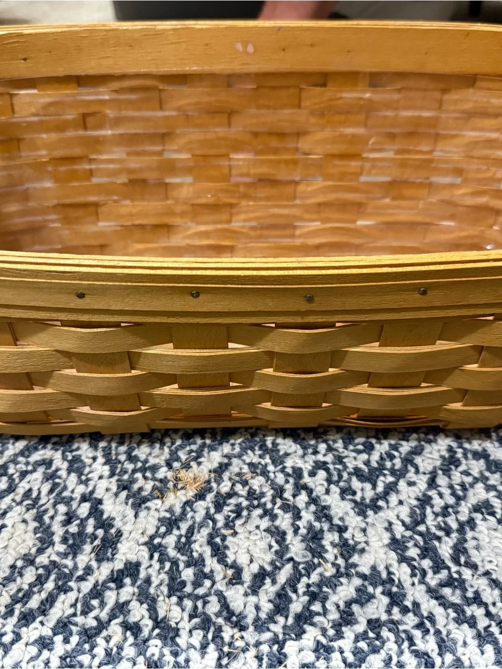 Longaberger long rectangular basket